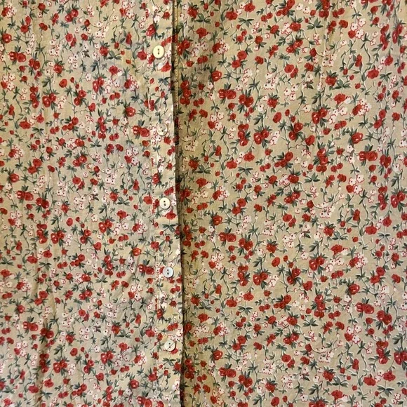 English Factory Red Floral Blouse - Picture 3 of 8